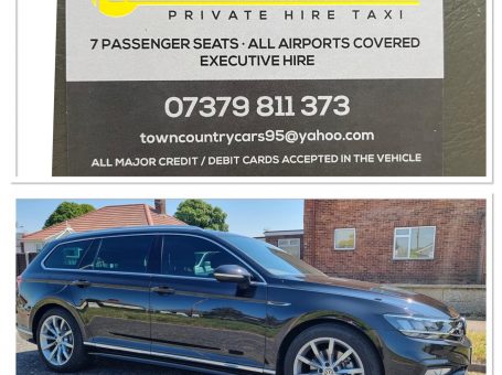 Town and Country Cars – Taxi service specialising in airport transfers