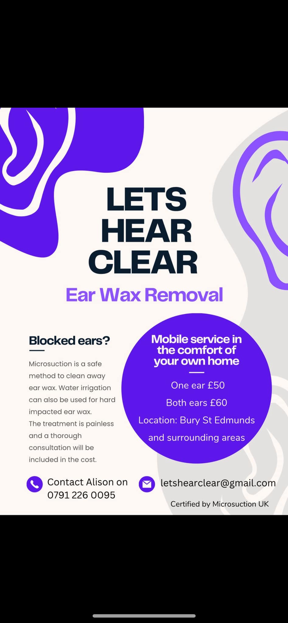 Lets Hear Clear - Ear Wax Removal